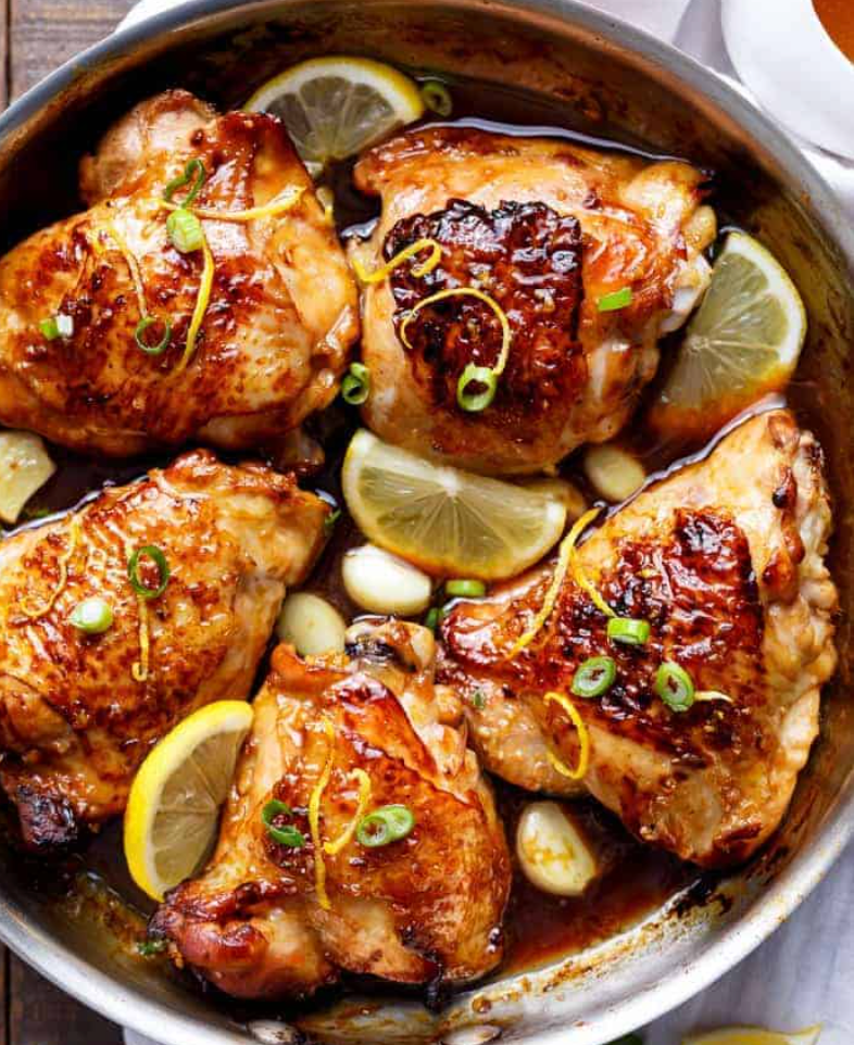 Lemon Chicken With Herbs and Honey