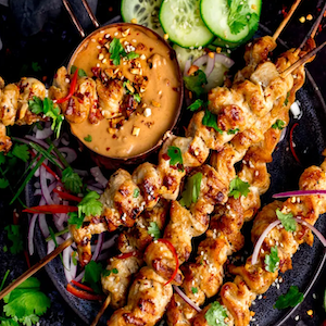 Easy Organic Chicken Satay