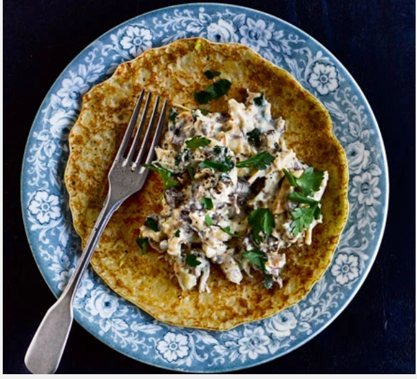 Savoury Chicken Pancake Recipe