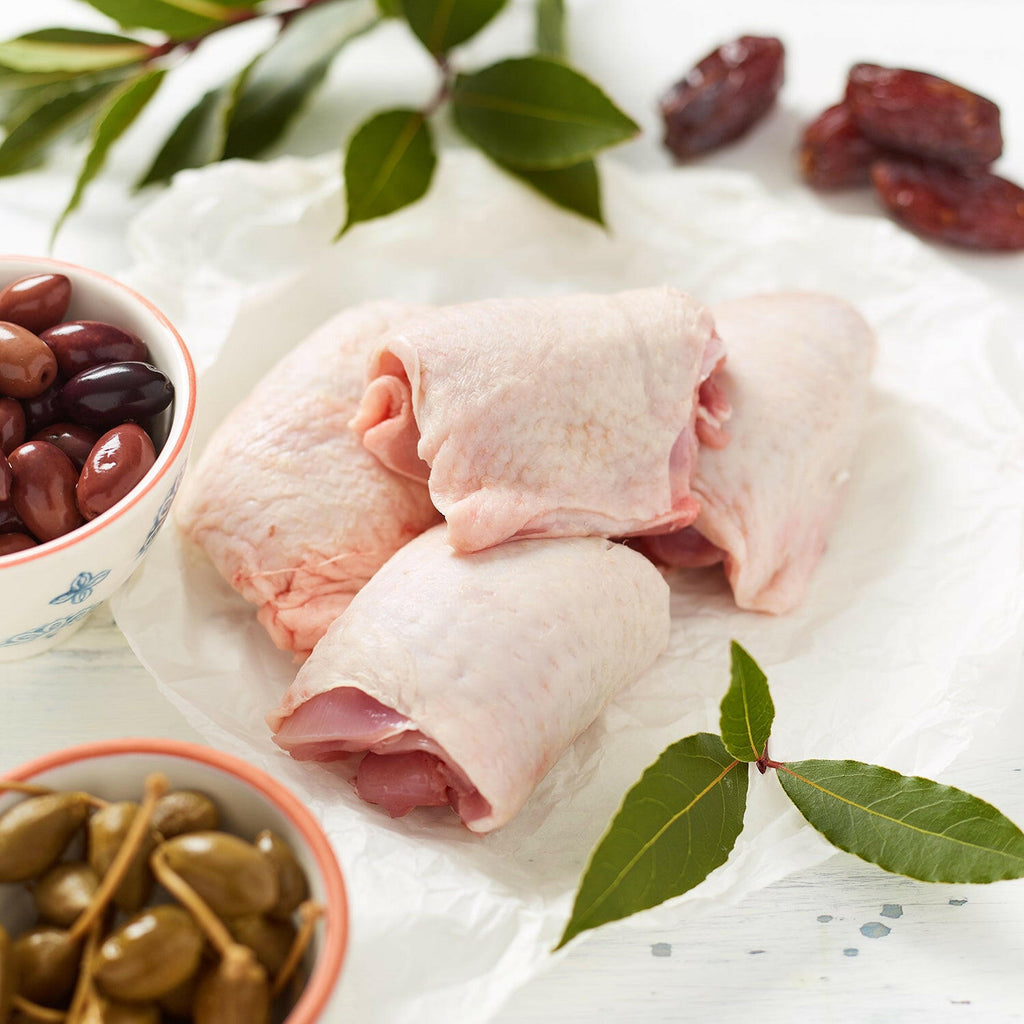 Free Range Boneless Chicken Thigh with Red Olives, Capers, Bay Leaves and Dates