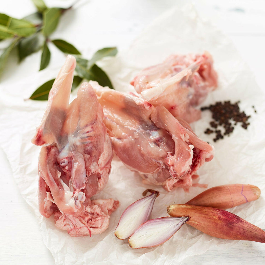 Free Range Whole Chicken Carcass with shallots, peppercorns and bay leaves